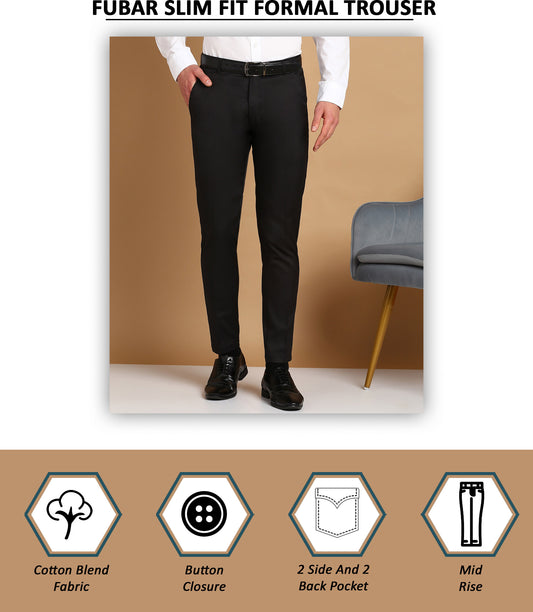 Slim Fit Formal Trousers