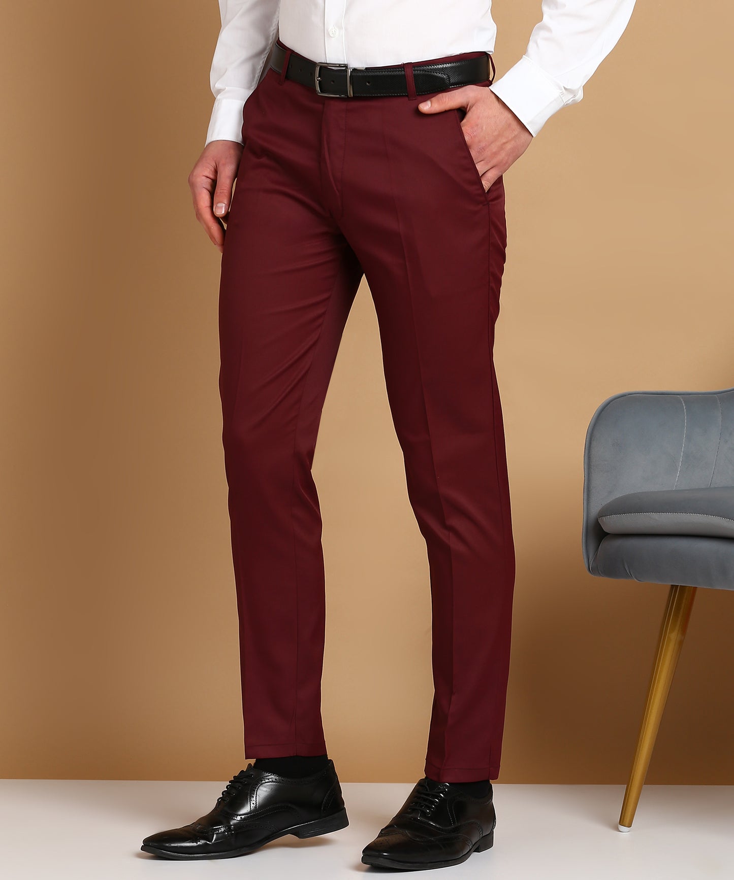 Slim Fit Formal Trousers