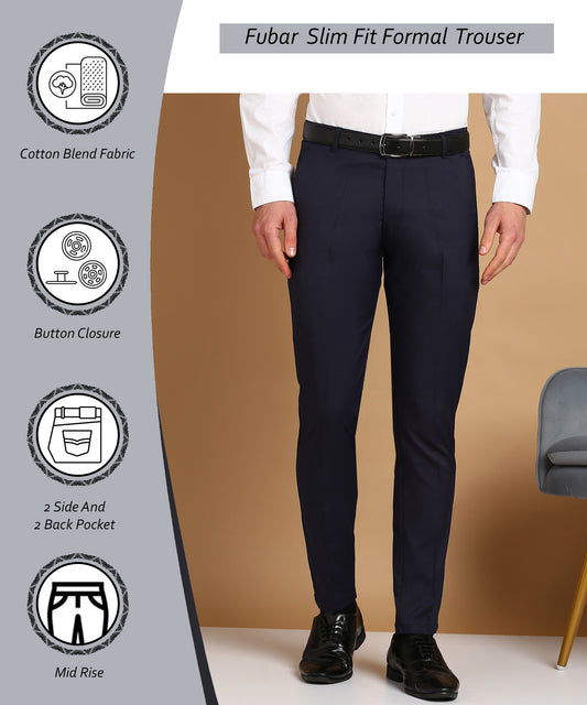 Slim Fit Formal Trousers
