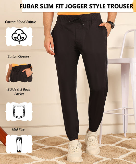 Slim Fit Jogger Style Trousers