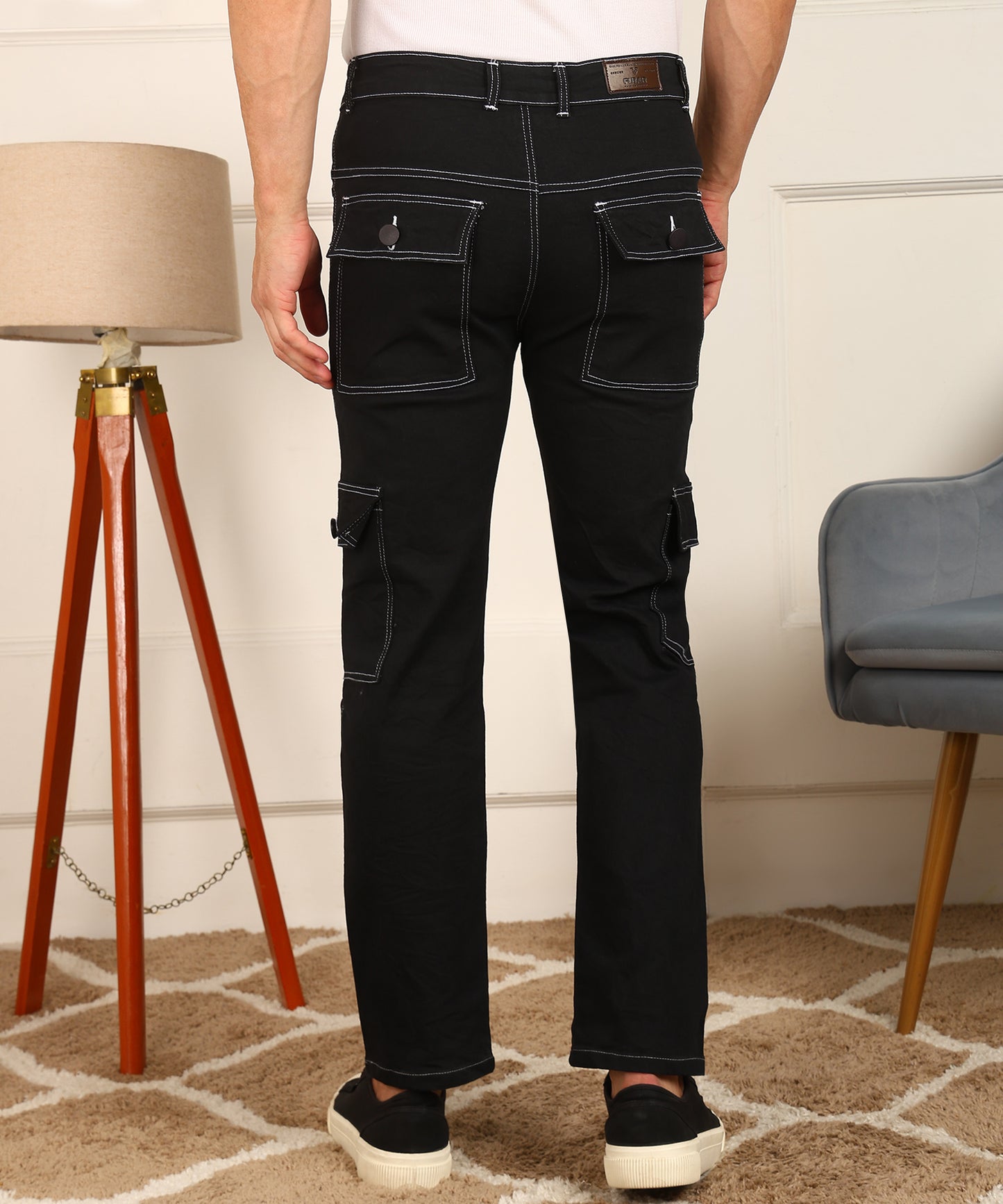 Slim Men Cargo Jeans