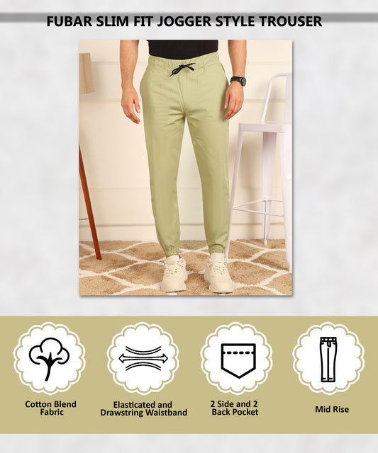 Slim Fit Jogger Style Trousers
