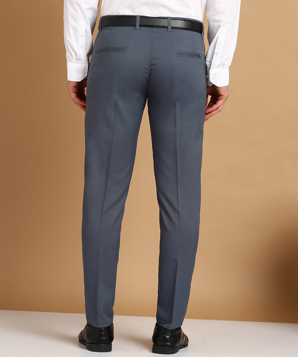 Slim Fit Men Blue Trousers
