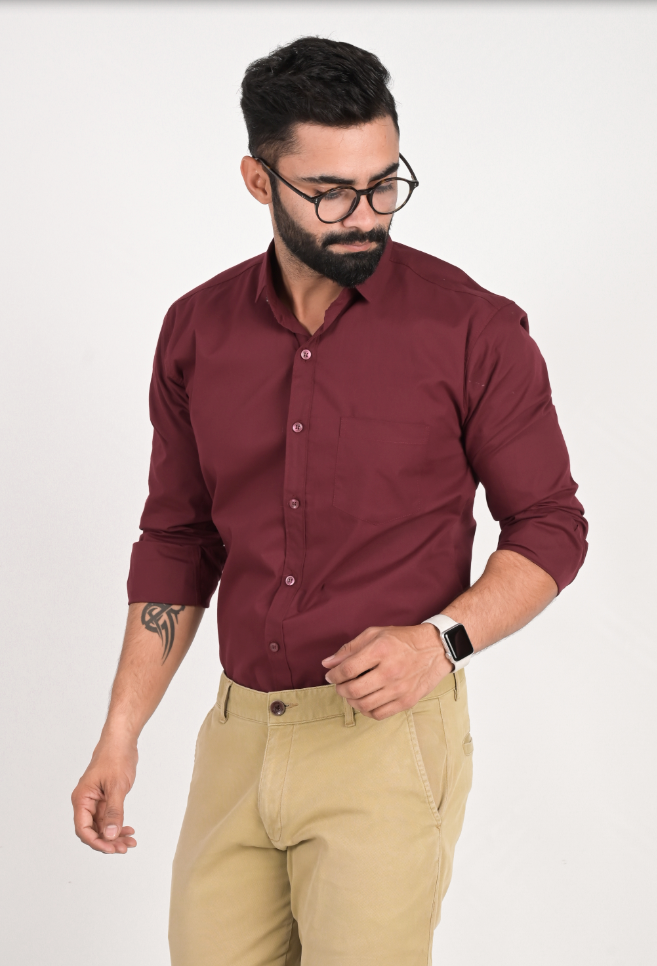 Men Solid Formal Multicolor Shirt (Pack of 2)