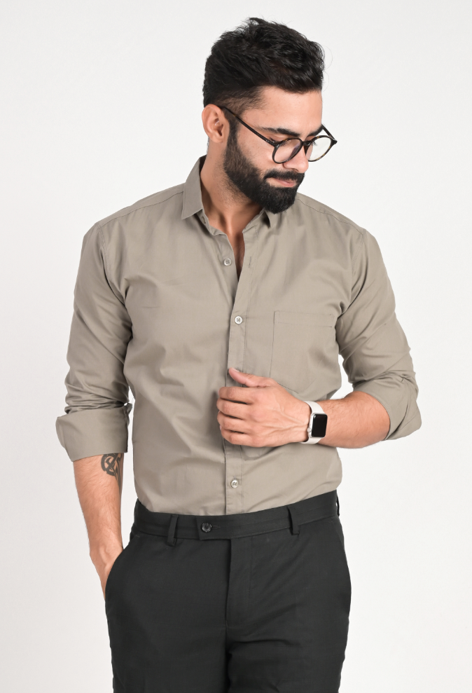 Men Solid Casual Shirt