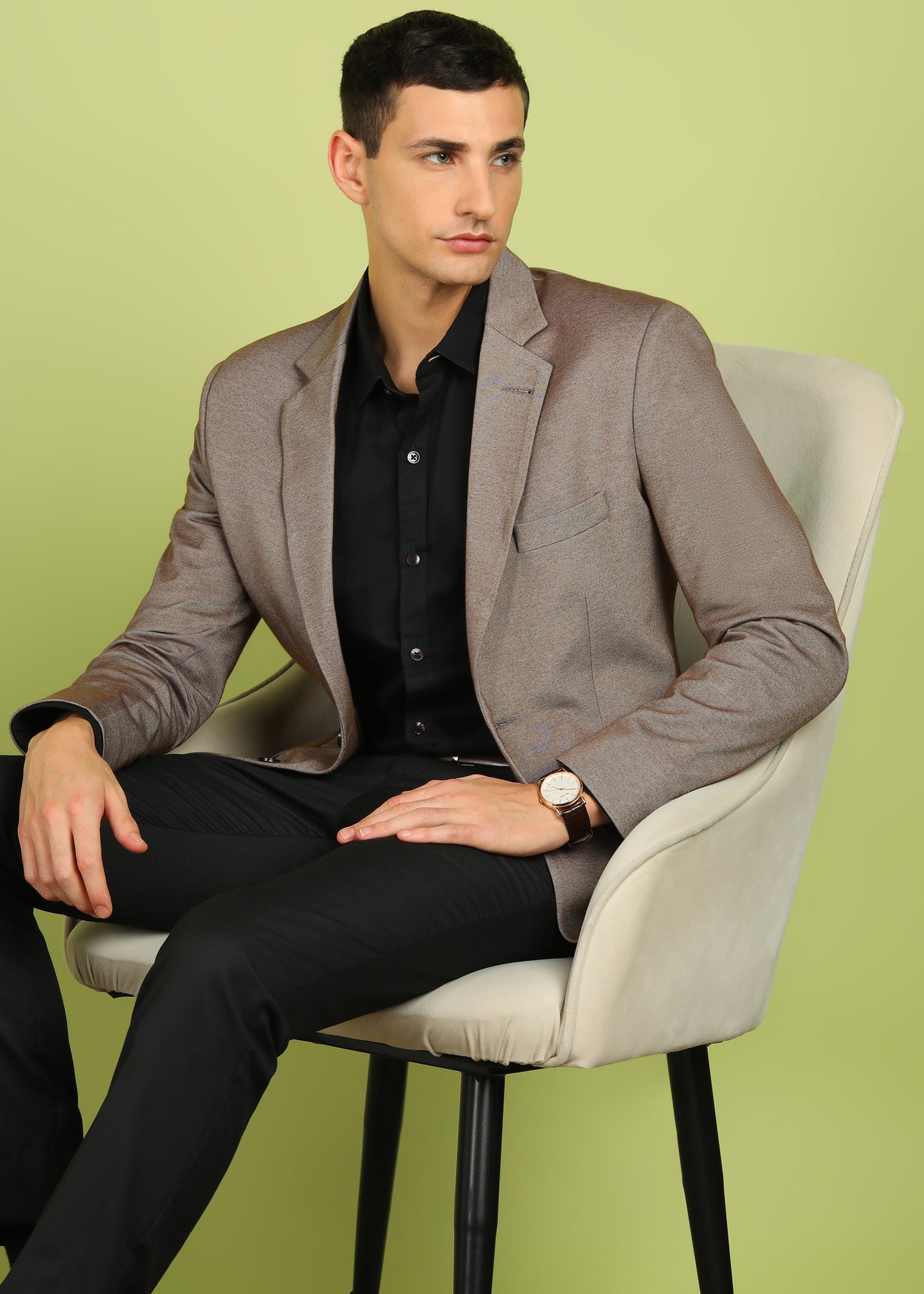 Solid Single Breasted Party Men Blazer