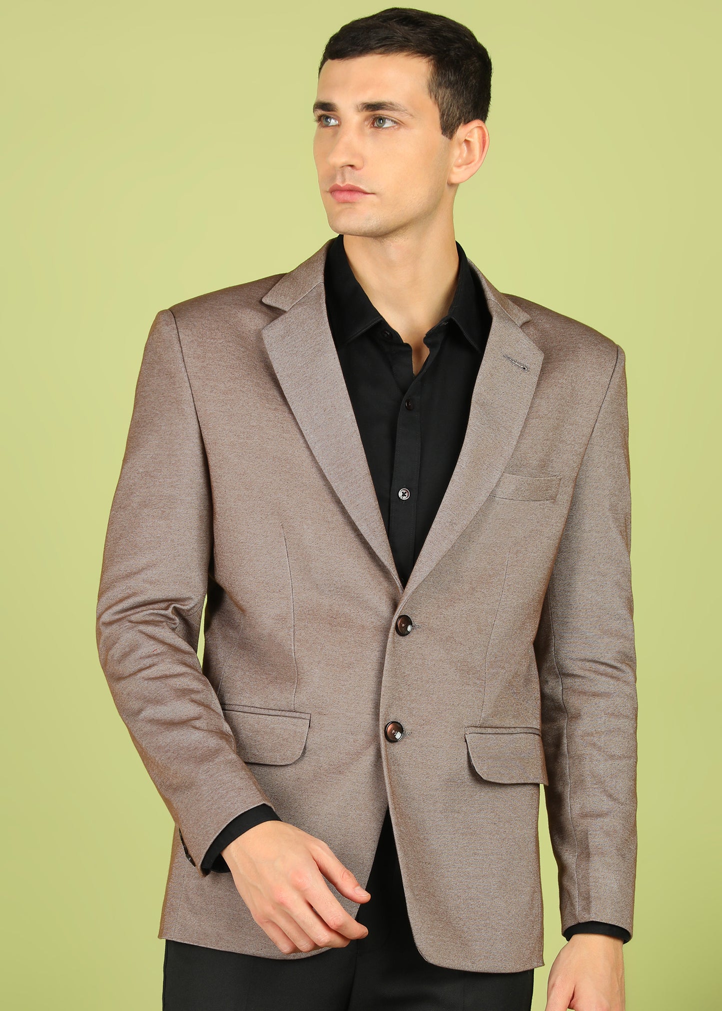 Solid Single Breasted Party Men Blazer