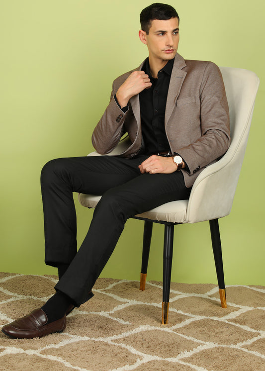 Solid Single Breasted Party Men Blazer