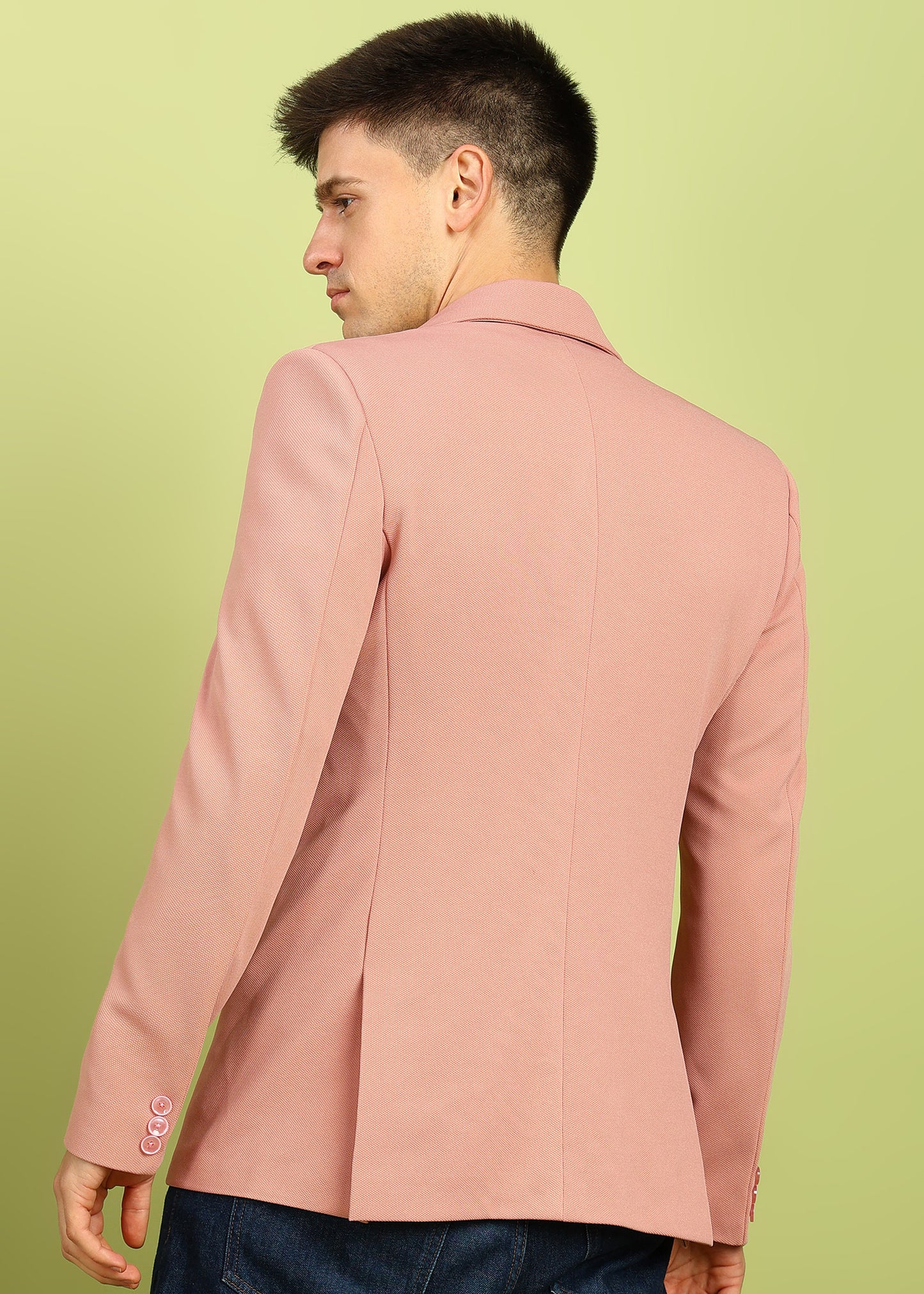 Solid Single Breasted Party Men Blazer