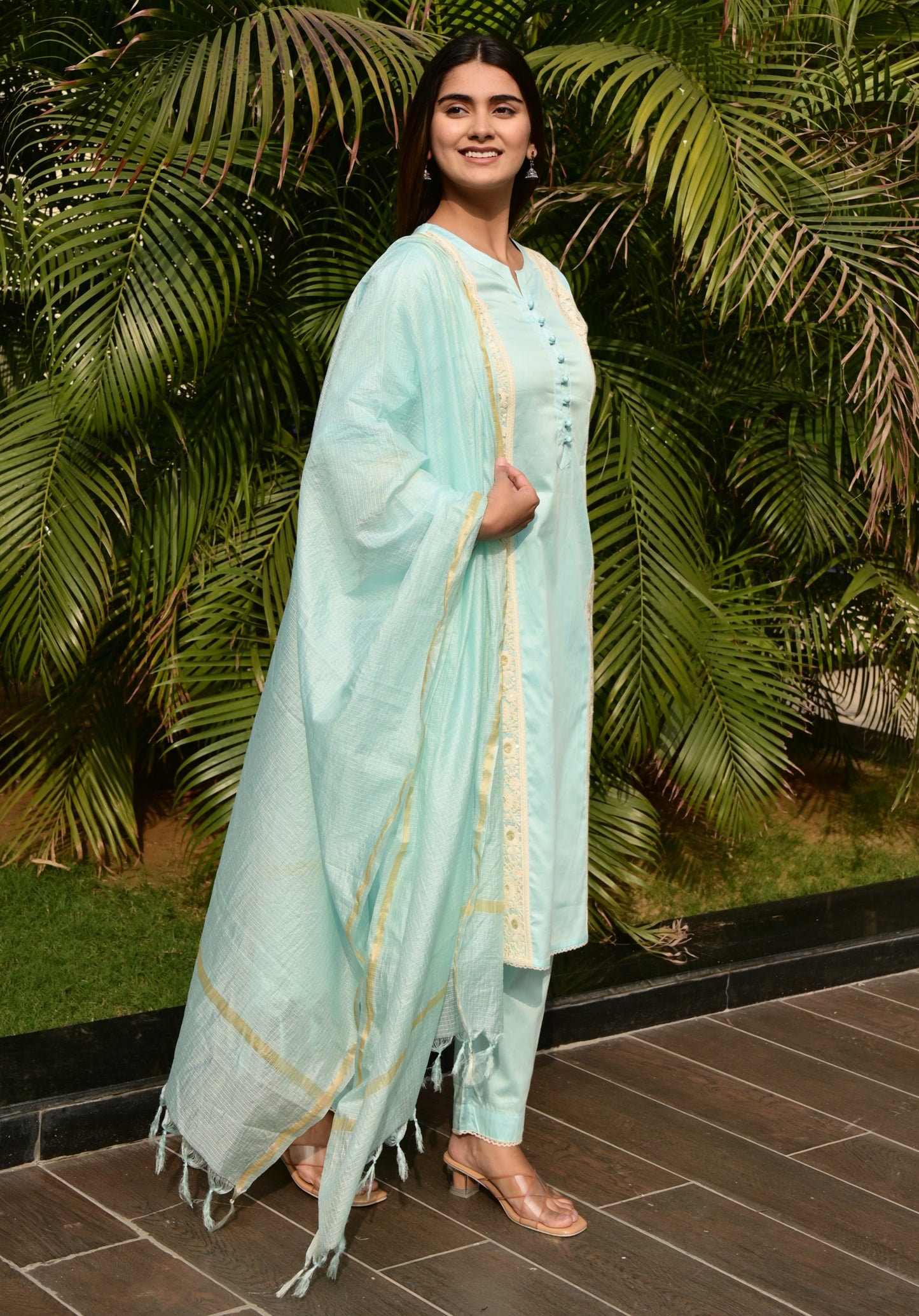 FUBAR Women Kurta Pyjama Dupatta Set