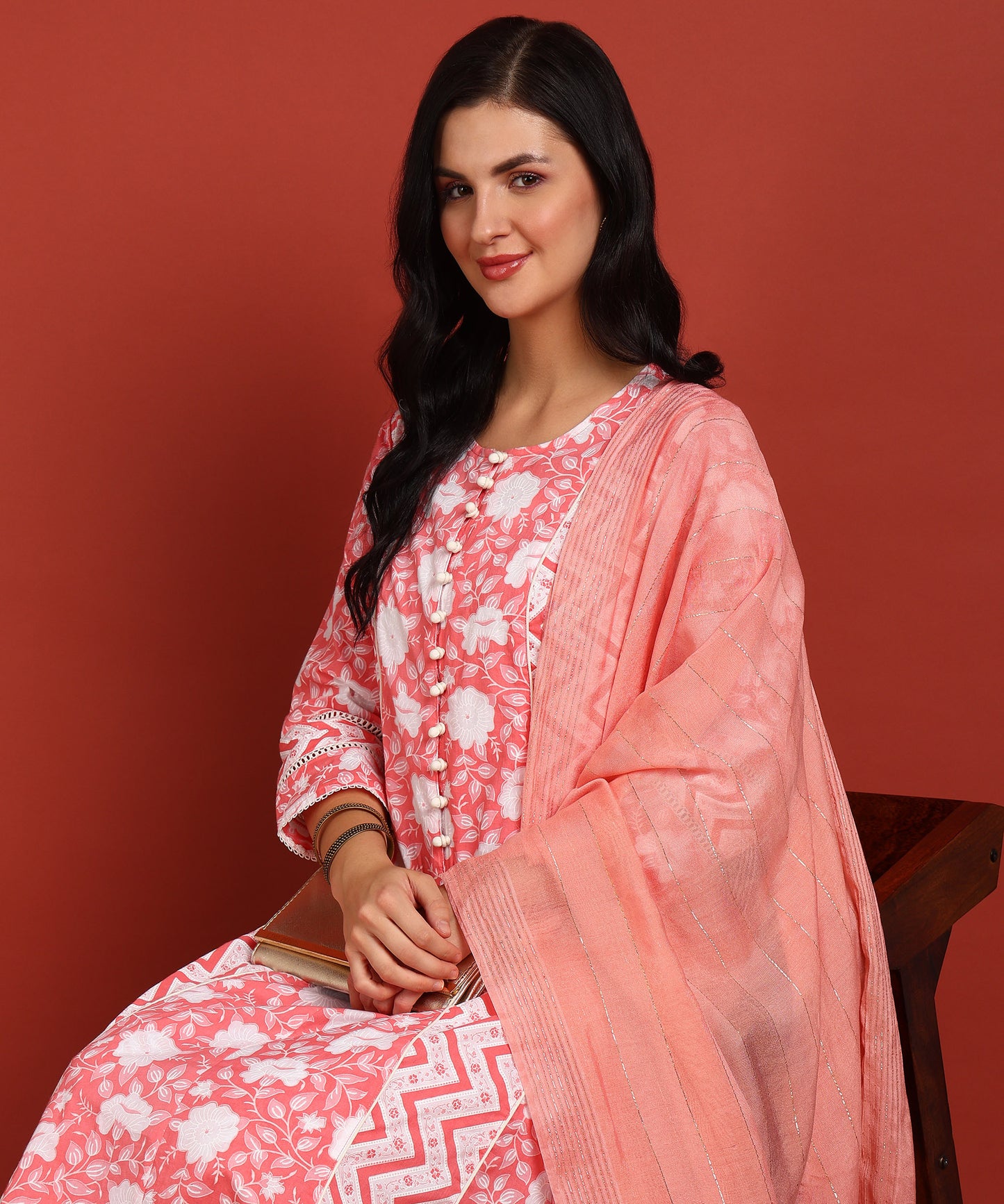 FUBAR Women Kurta Pyjama Dupatta Set