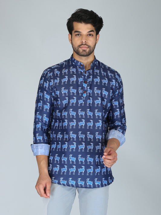 Printed Straight Kurta Shirt