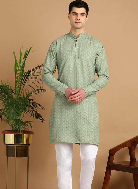 Embroidered Straight Kurta