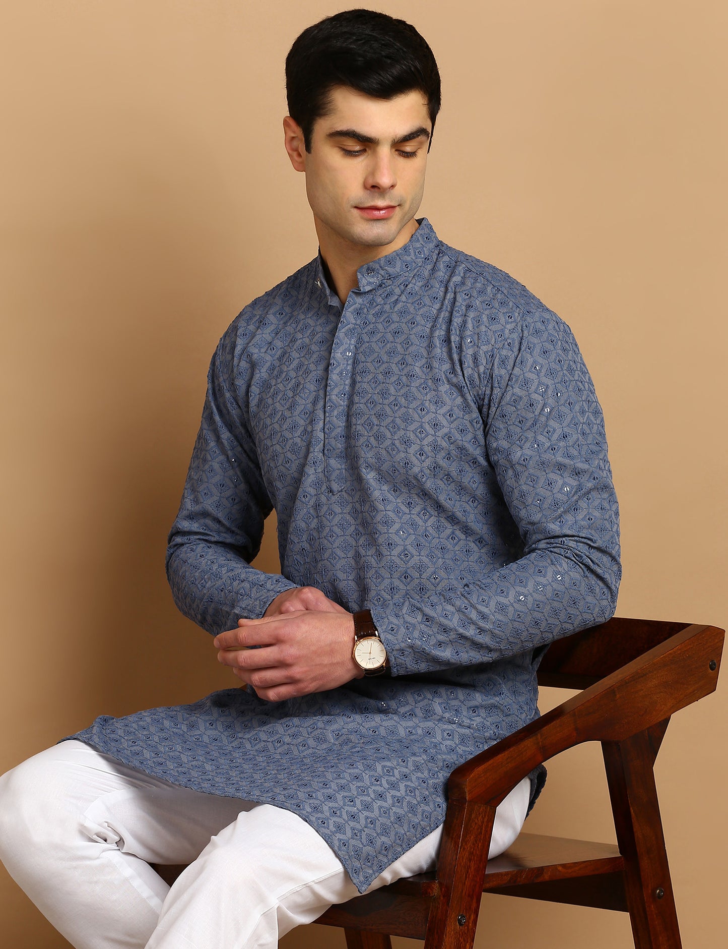 Embroidered Straight Kurta