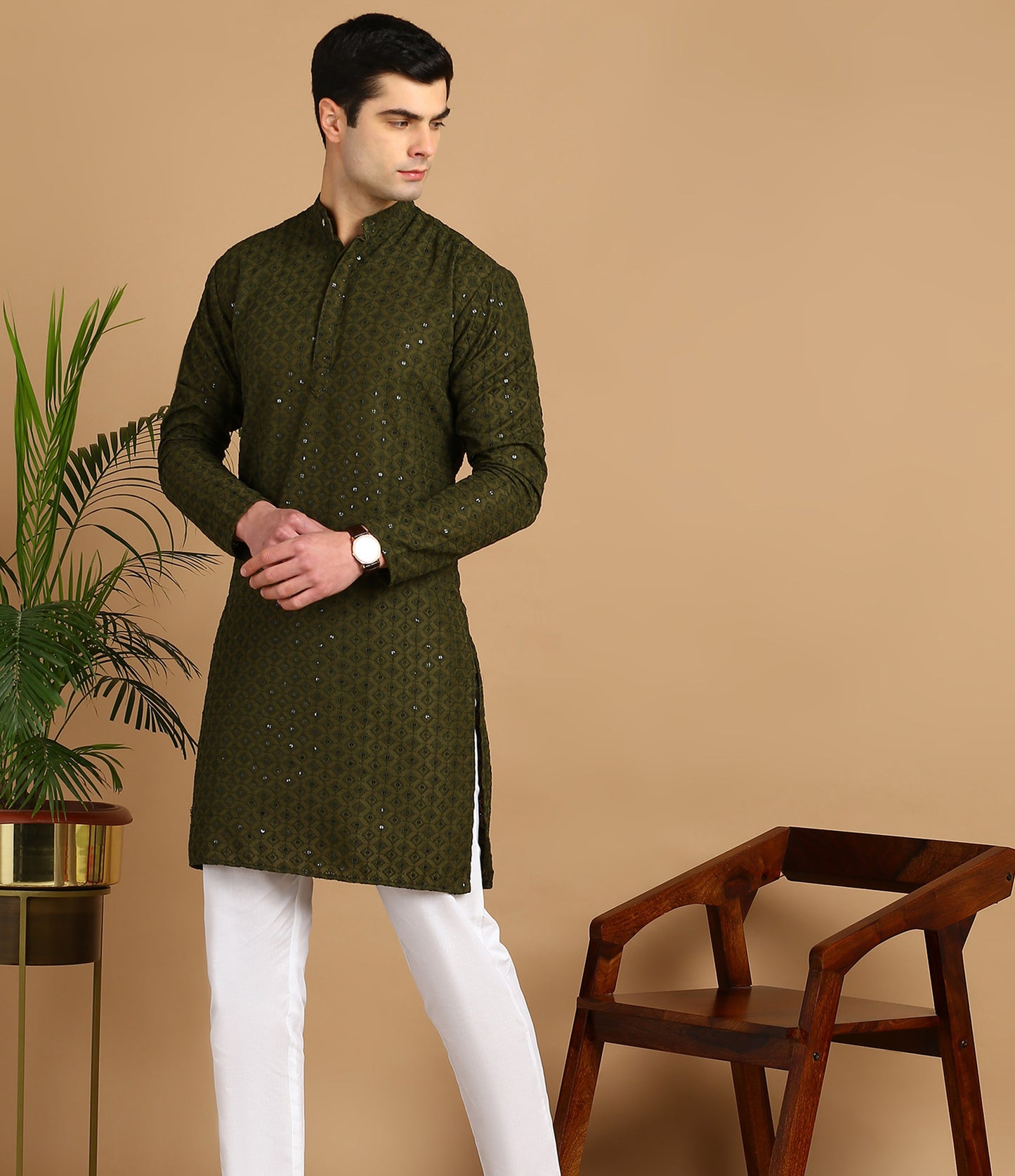 Embroidered Straight Kurta
