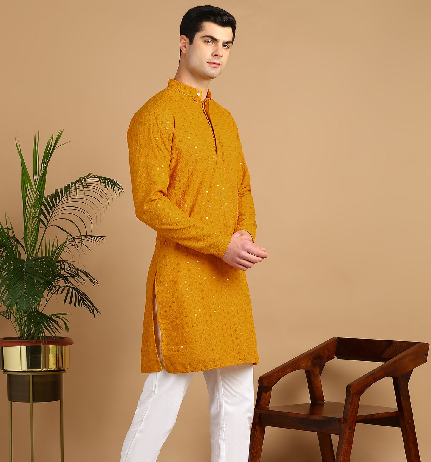 Embroidered Straight Kurta