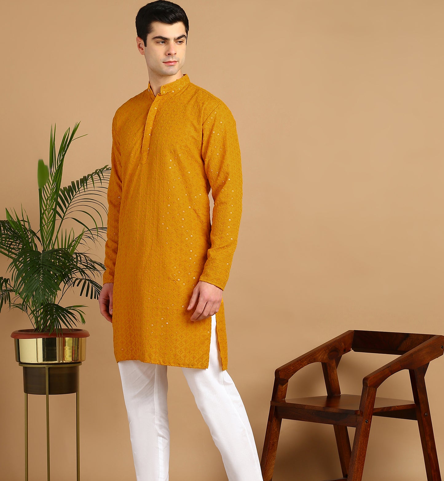 Embroidered Straight Kurta