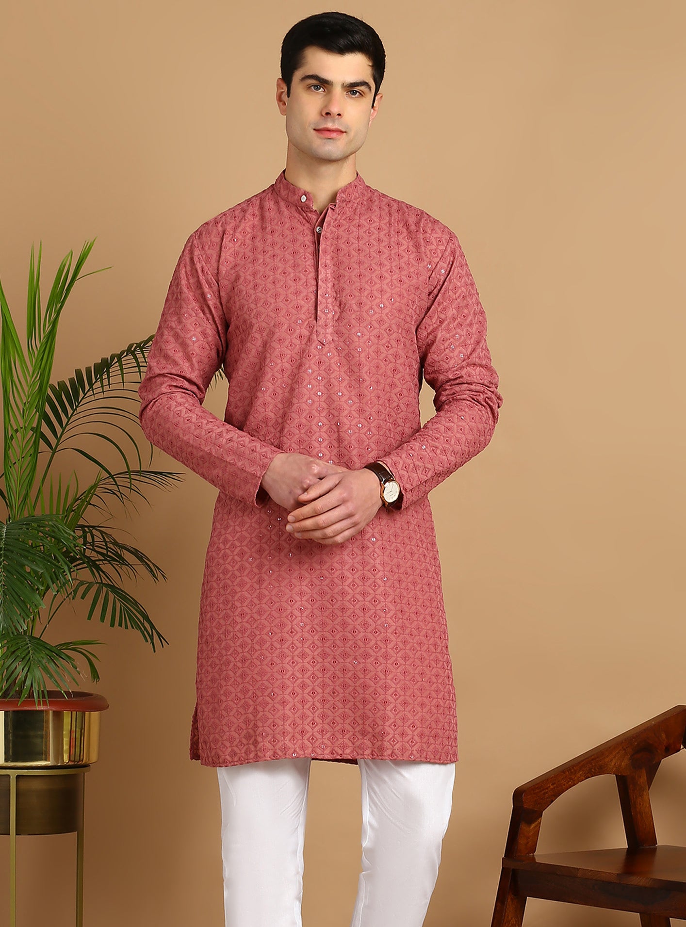 Embroidered Straight Kurta