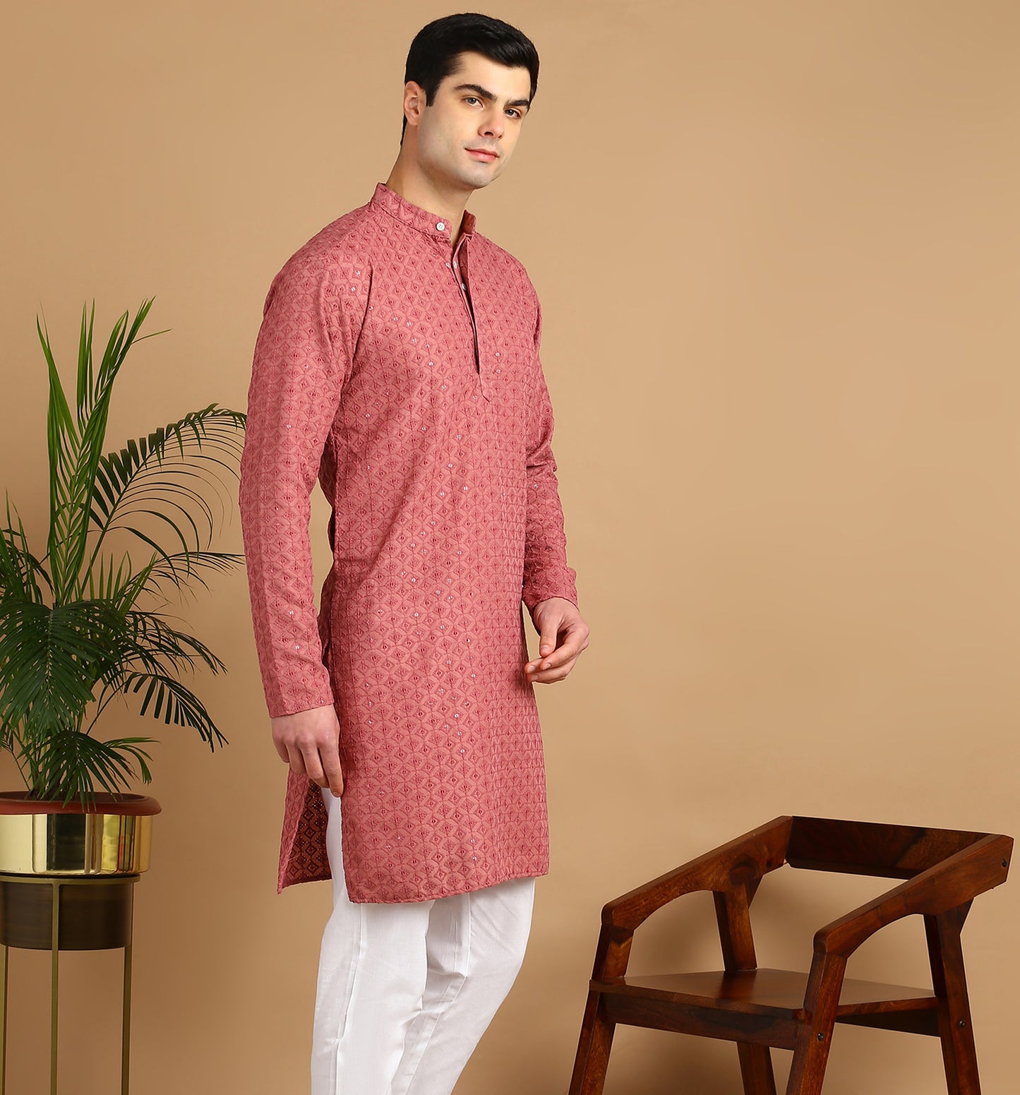 Embroidered Straight Kurta