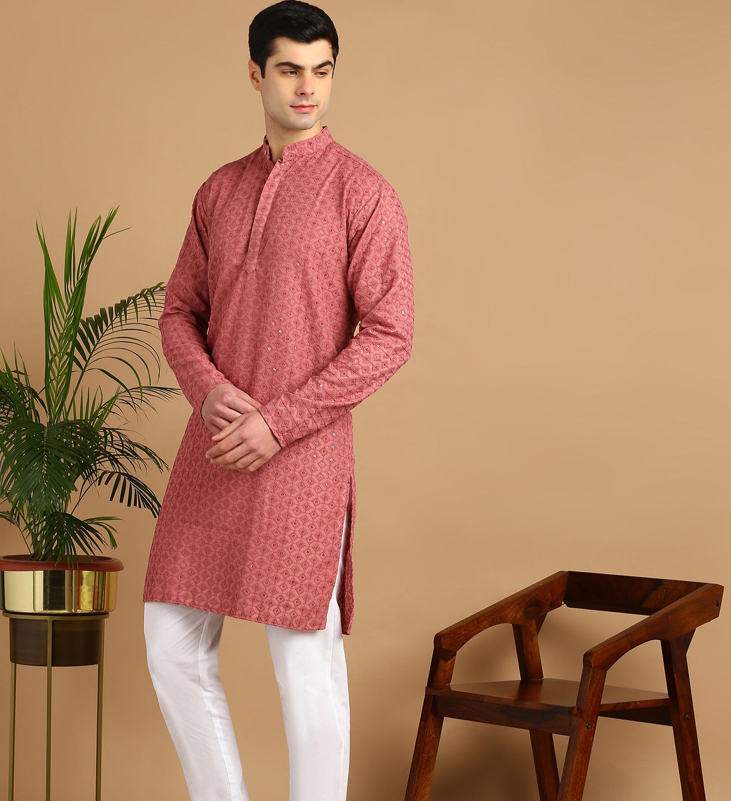 Embroidered Straight Kurta