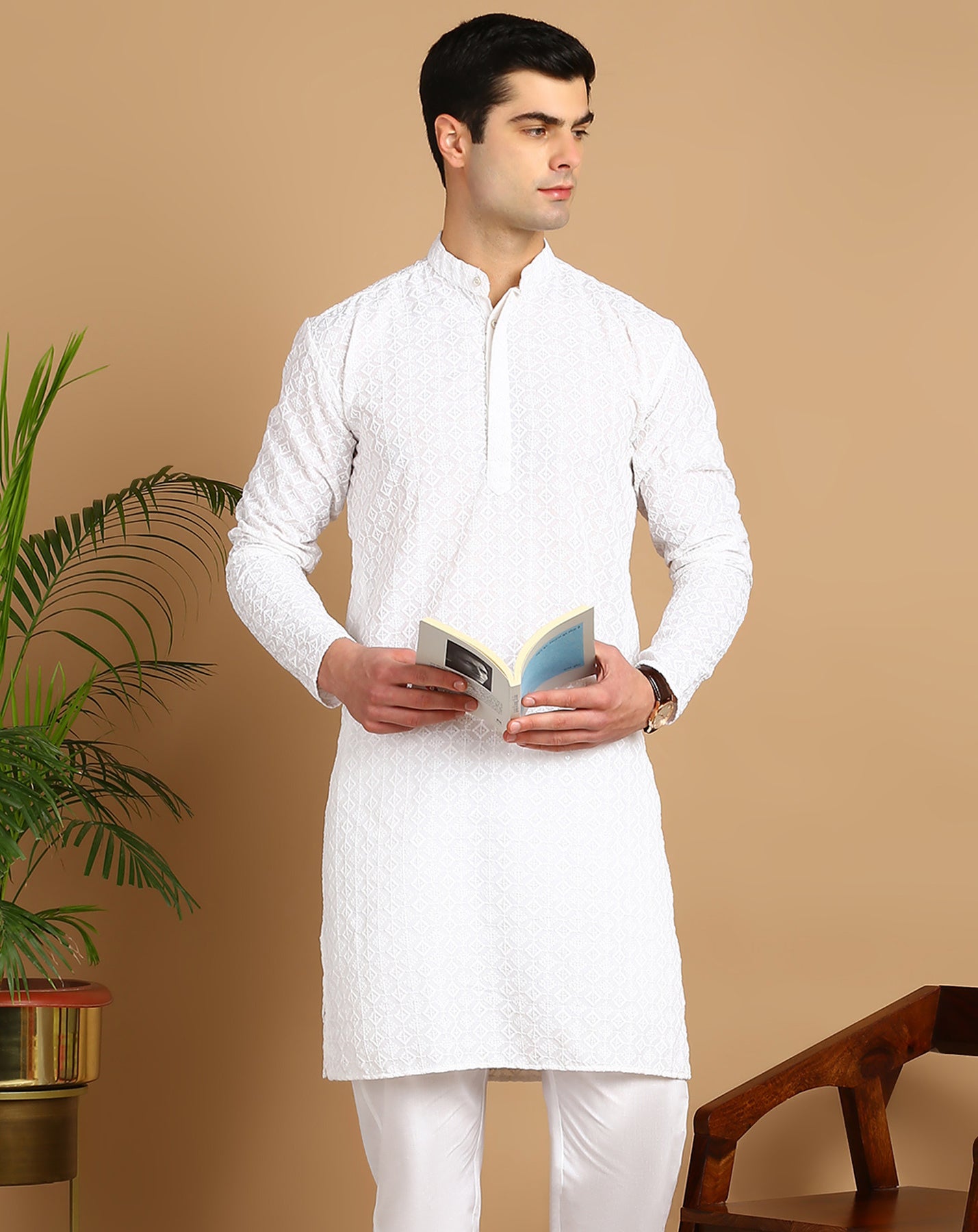 Embroidered Straight Kurta