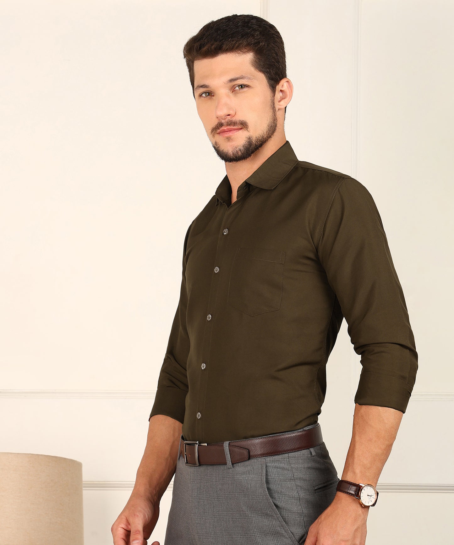 Men Solid Formal Shirt