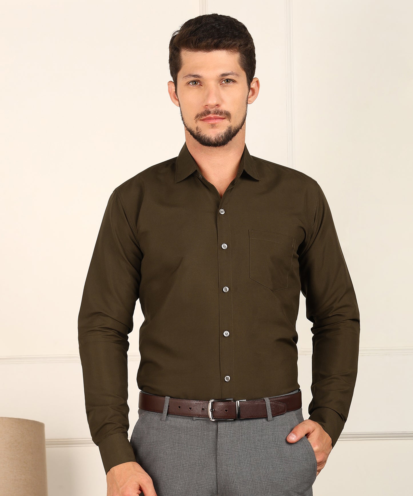 Men Solid Formal Shirt