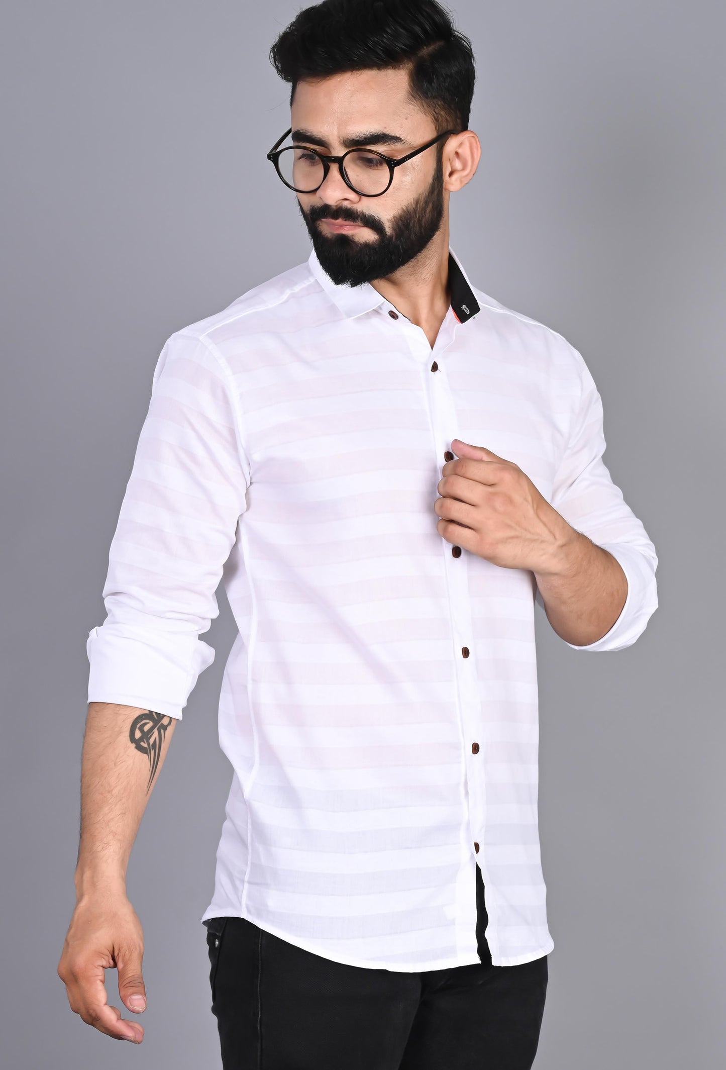 Men Striped Casual Shirt