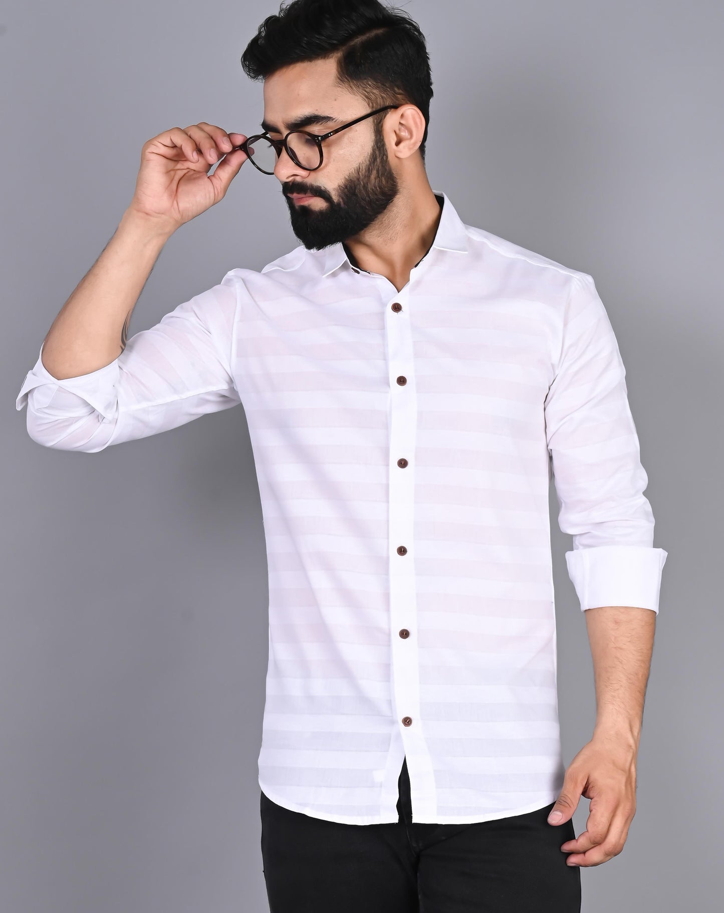 Men Striped Casual Shirt