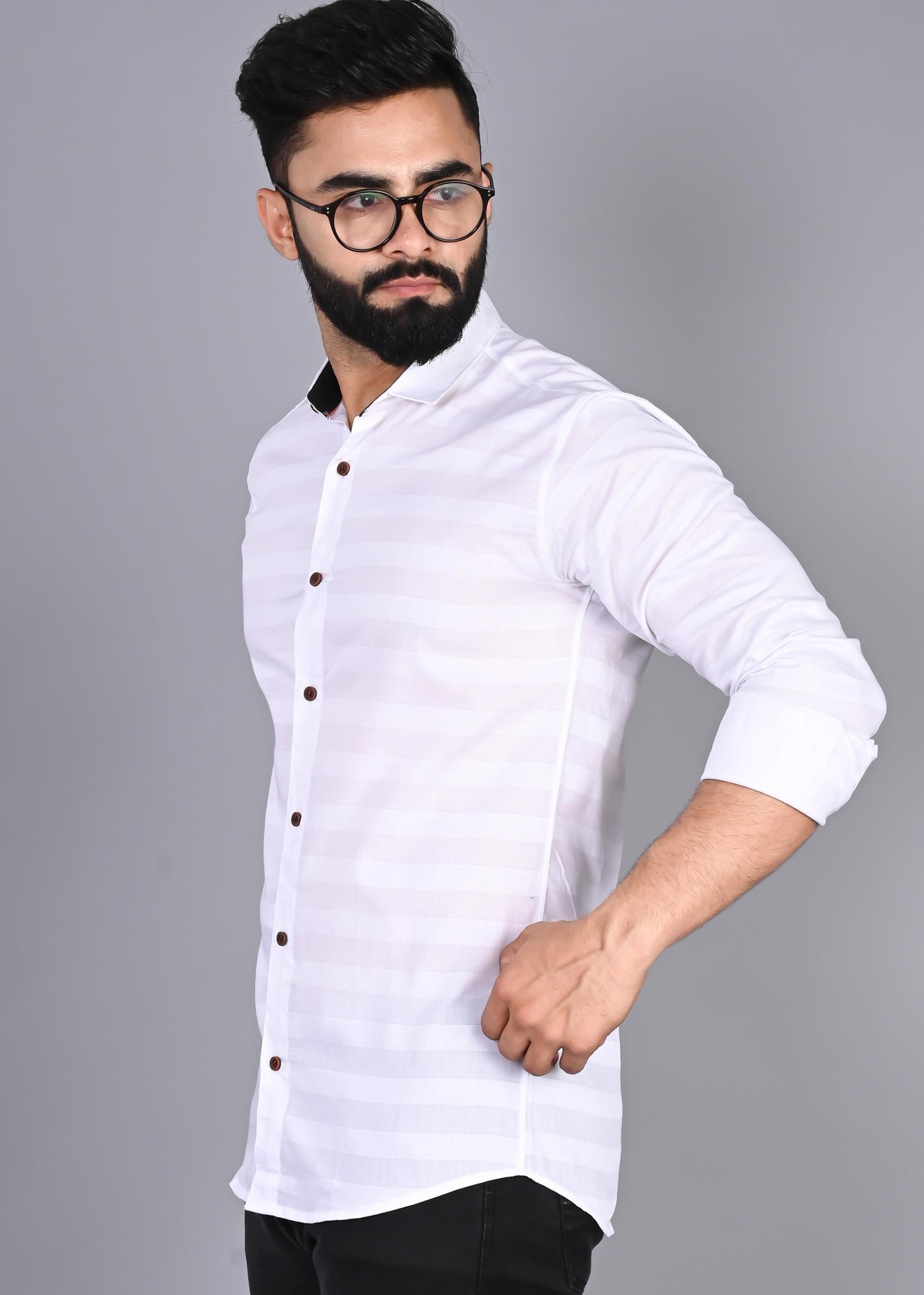 Men Striped Casual Shirt