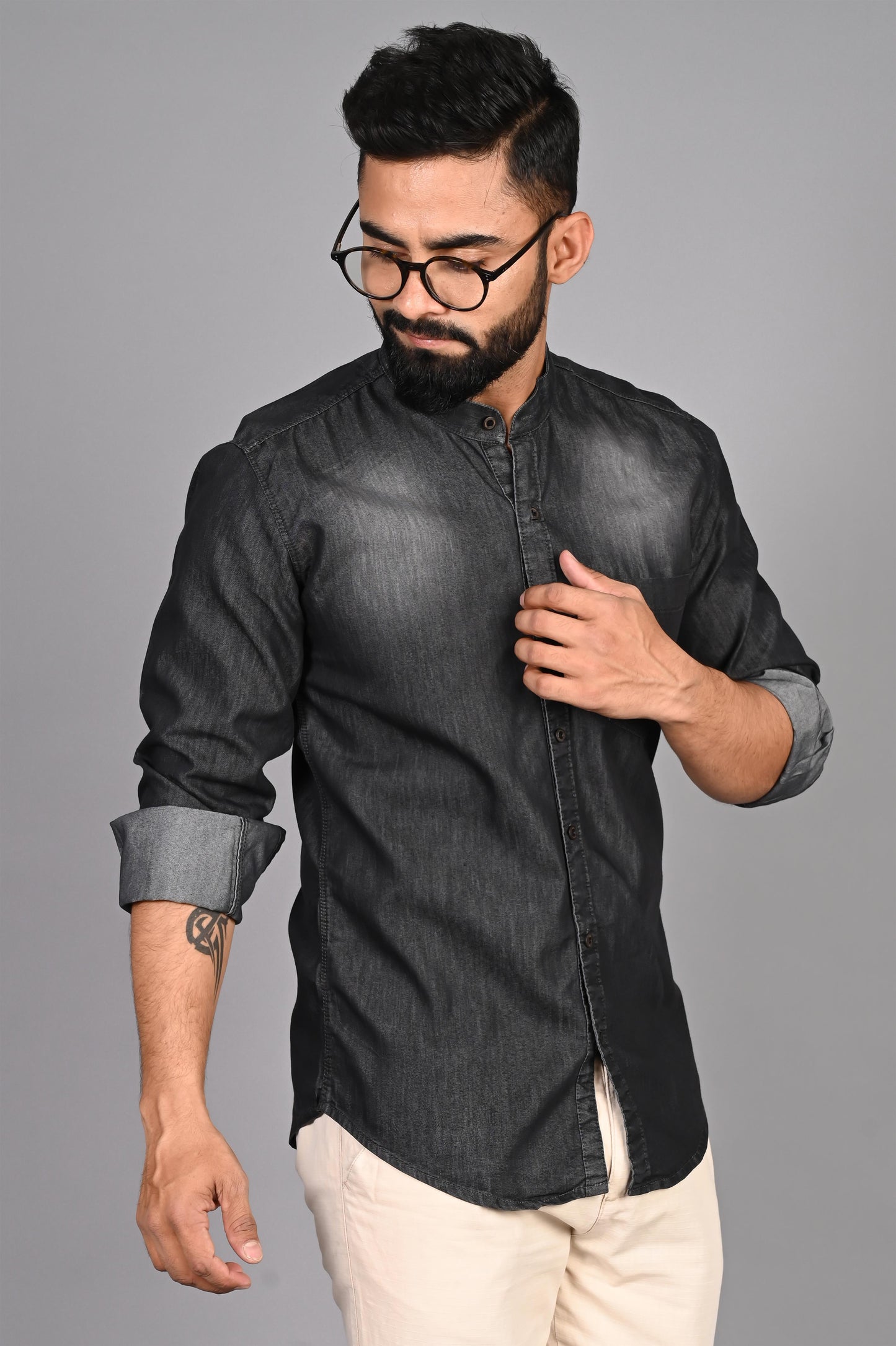 Men Solid Casual Shirt