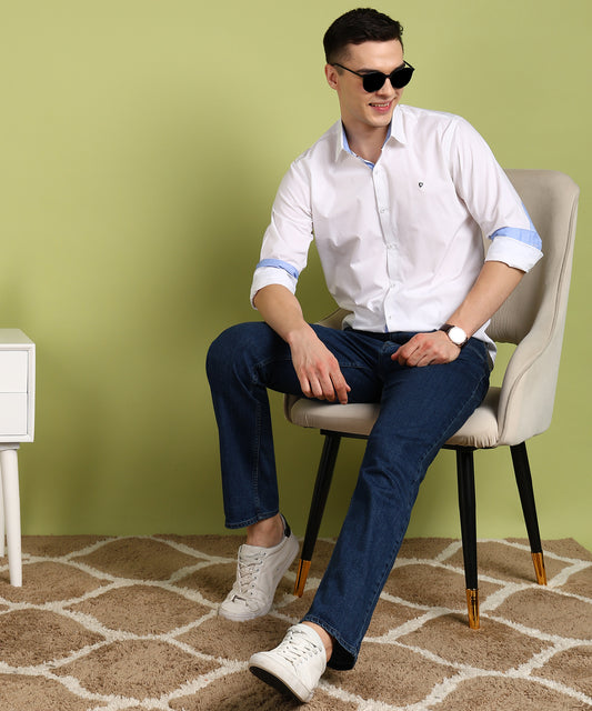 Men Solid Casual Shirt
