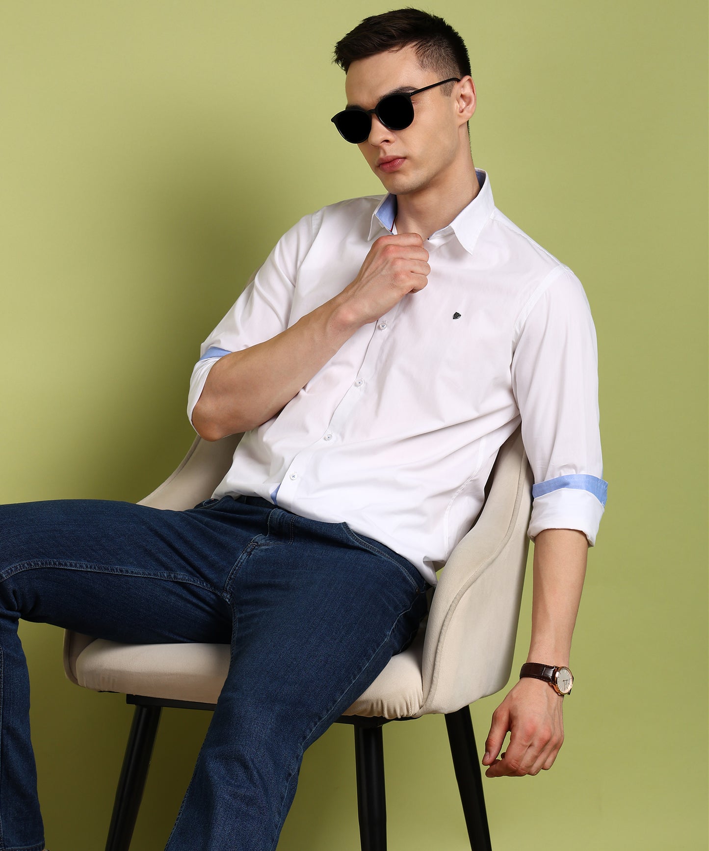 Men Solid Casual Shirt