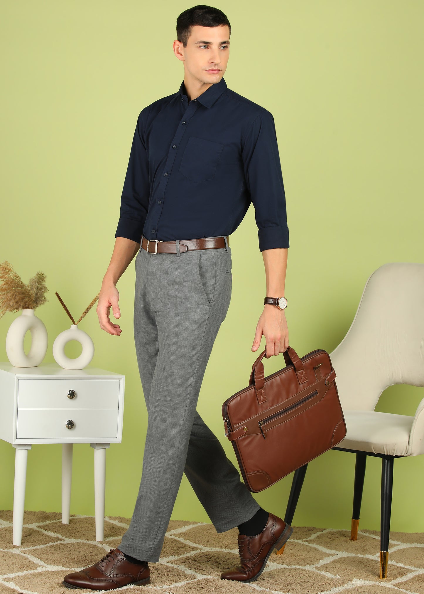 Men Solid Formal Shirt
