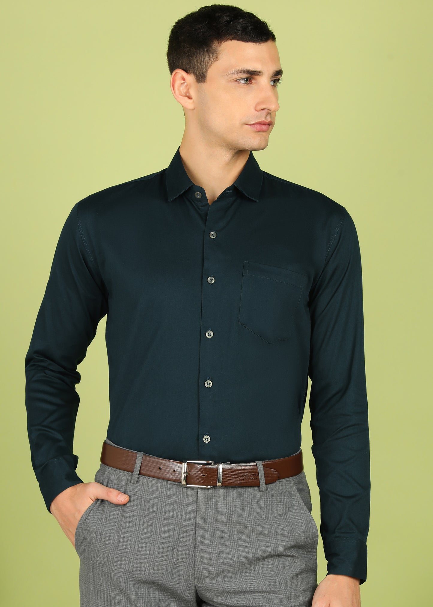 Men Solid Formal Shirt
