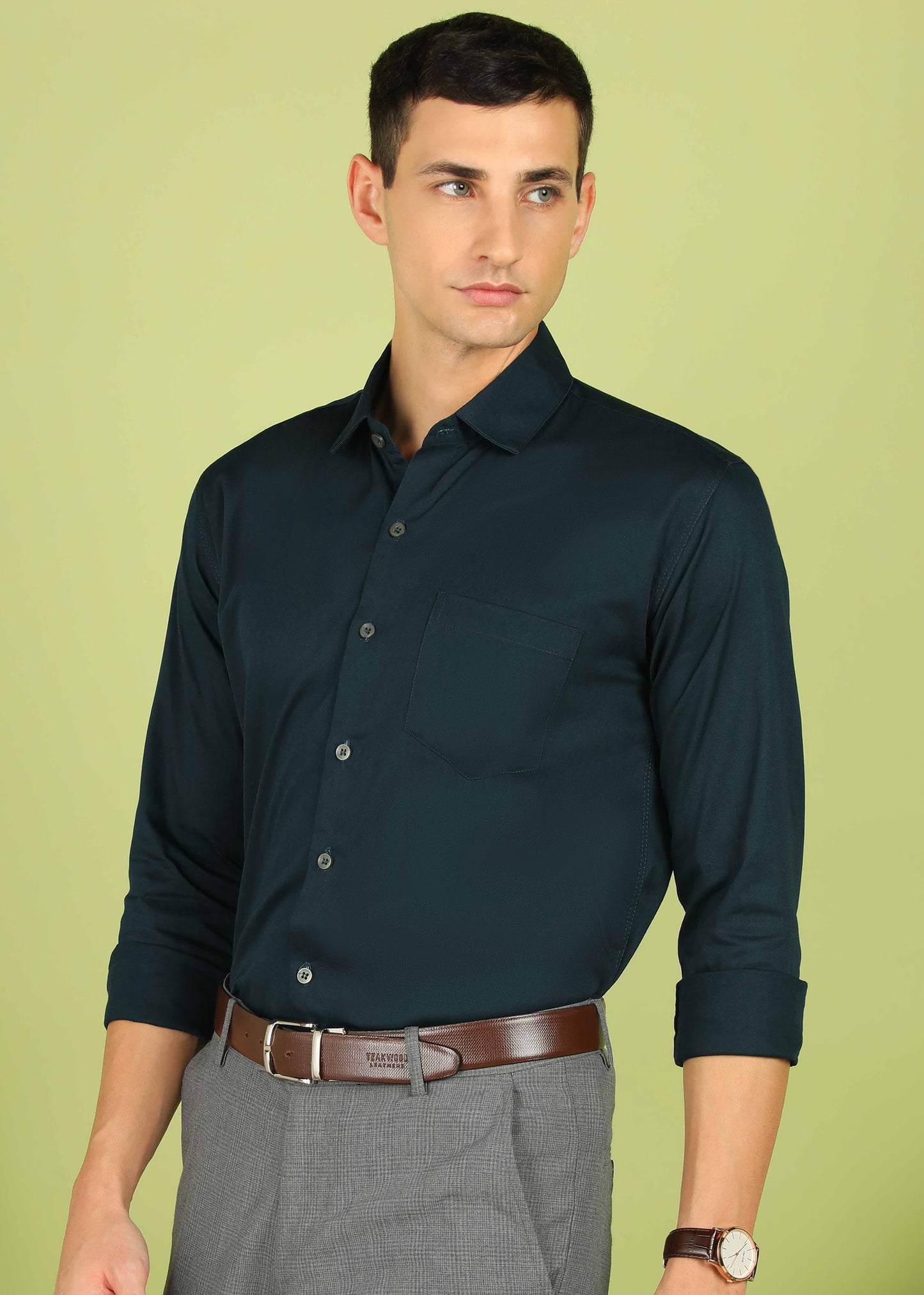 Men Solid Formal Shirt