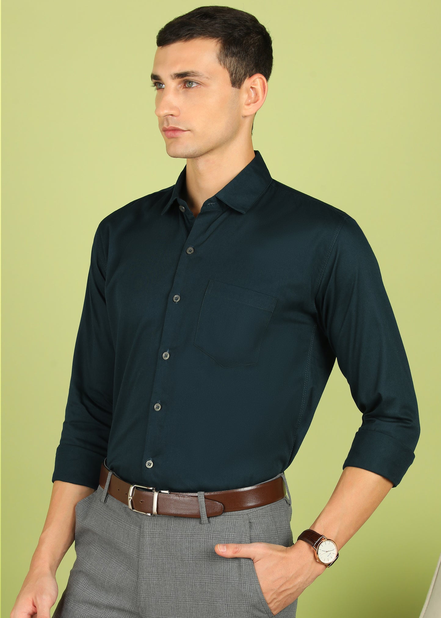 Men Solid Formal Shirt