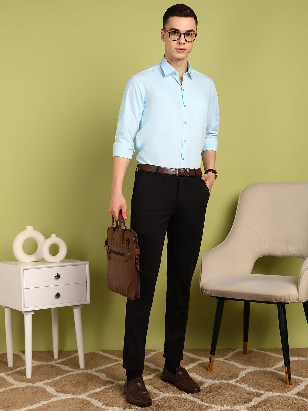 Men Solid Formal Shirt