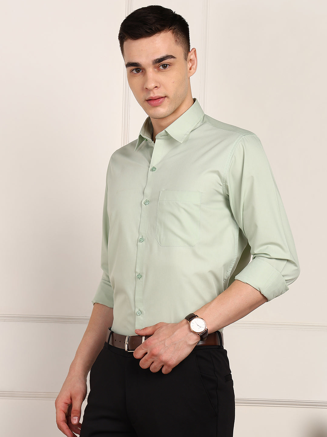 Men Solid Formal Shirt
