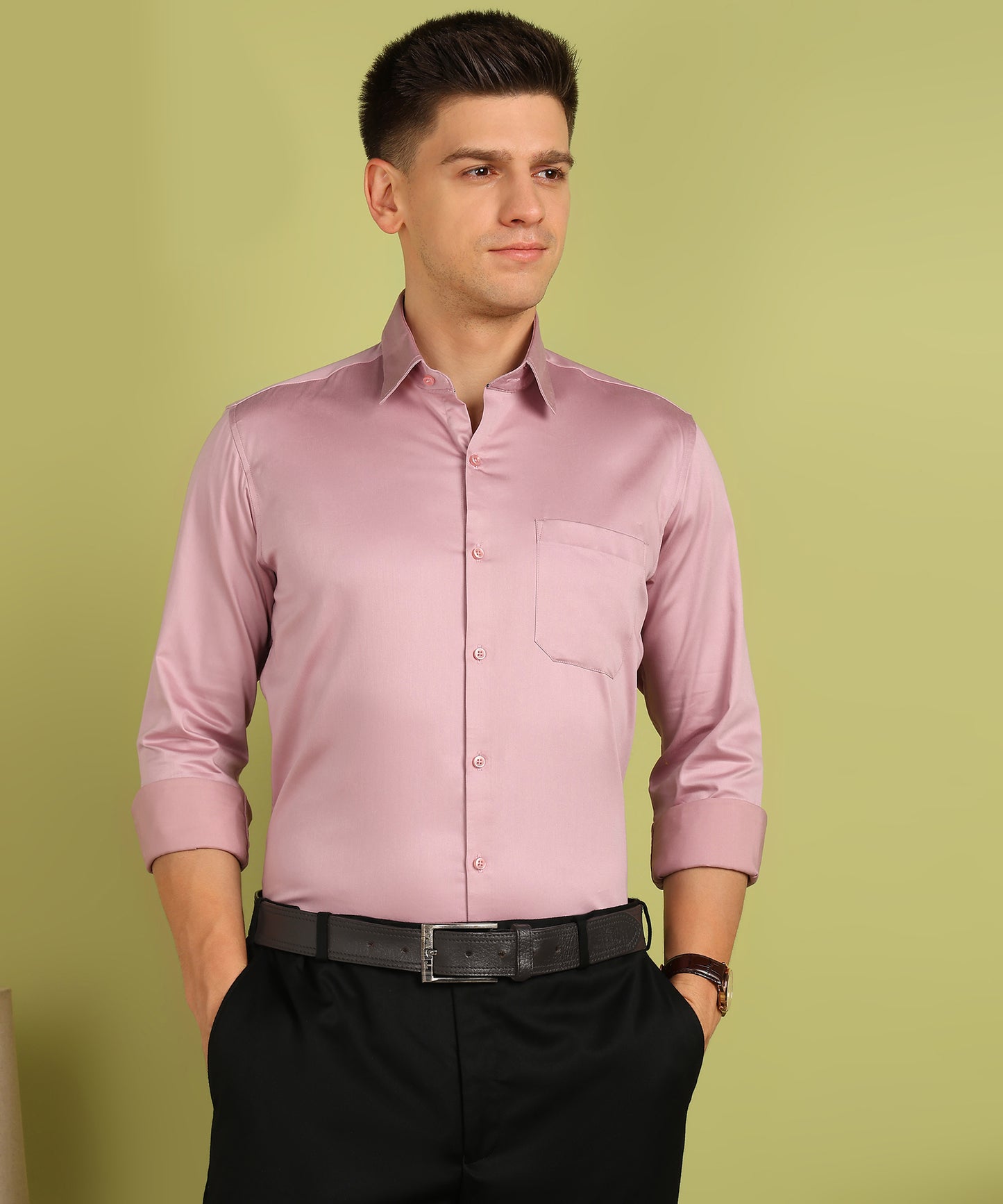 Men Solid Formal Shirt