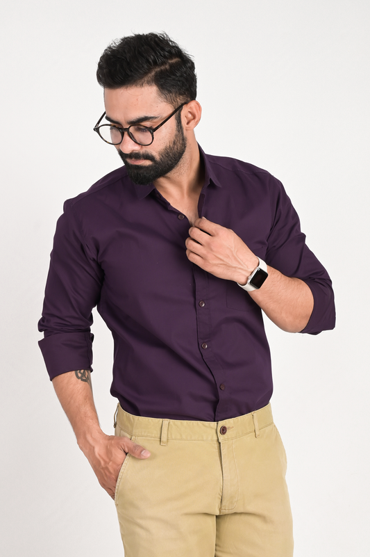 Solid Casual Shirt
