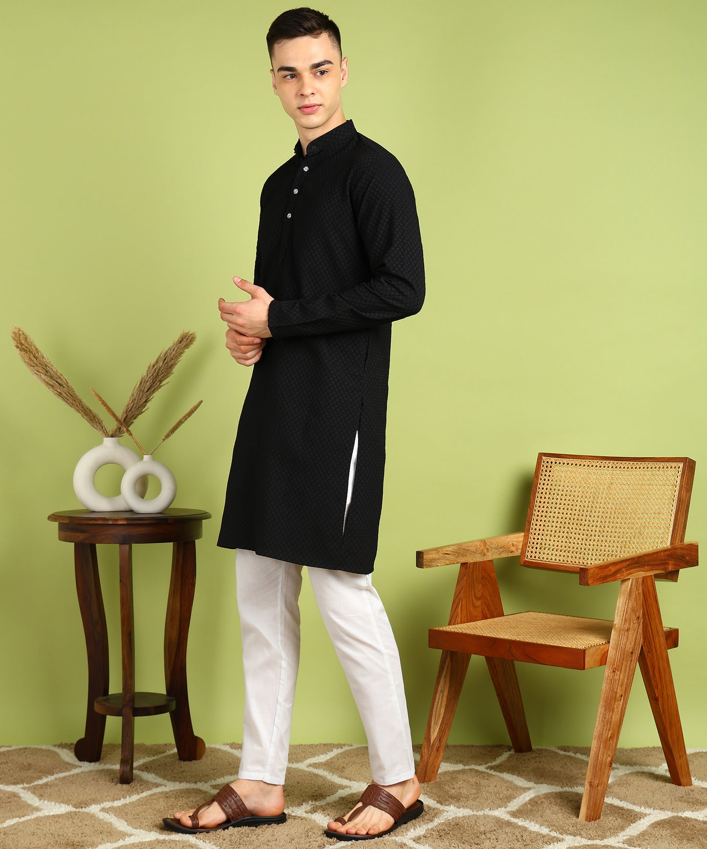 Men Kurta Pyjama Set