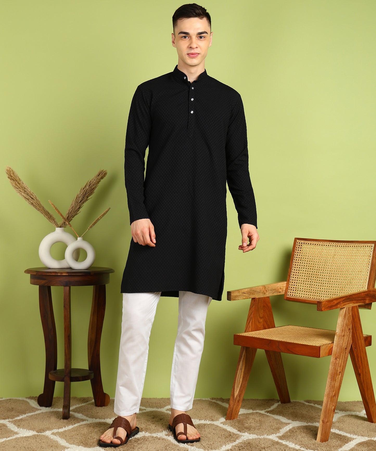 Men Kurta Pyjama Set