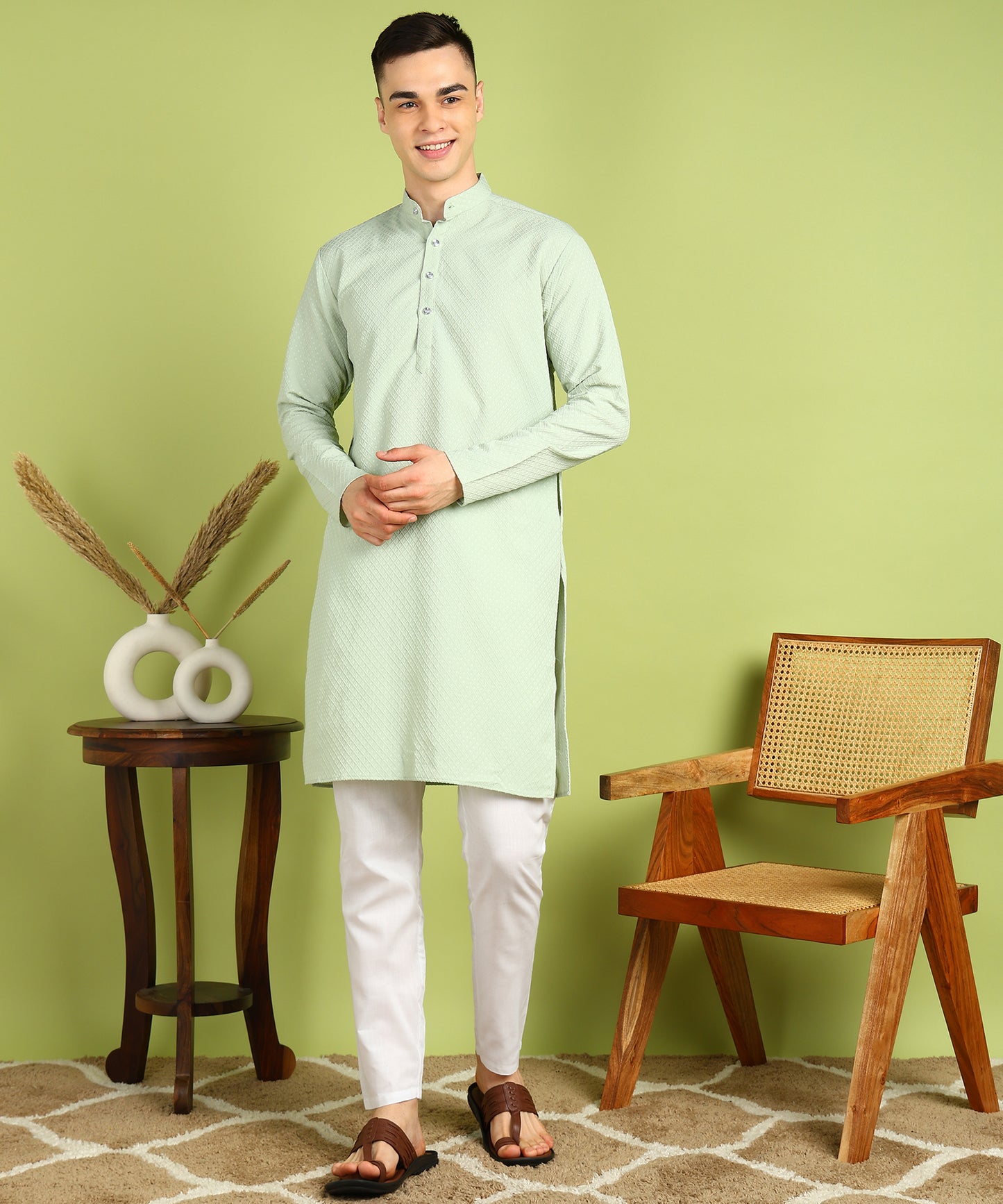Men Kurta Pyjama Set