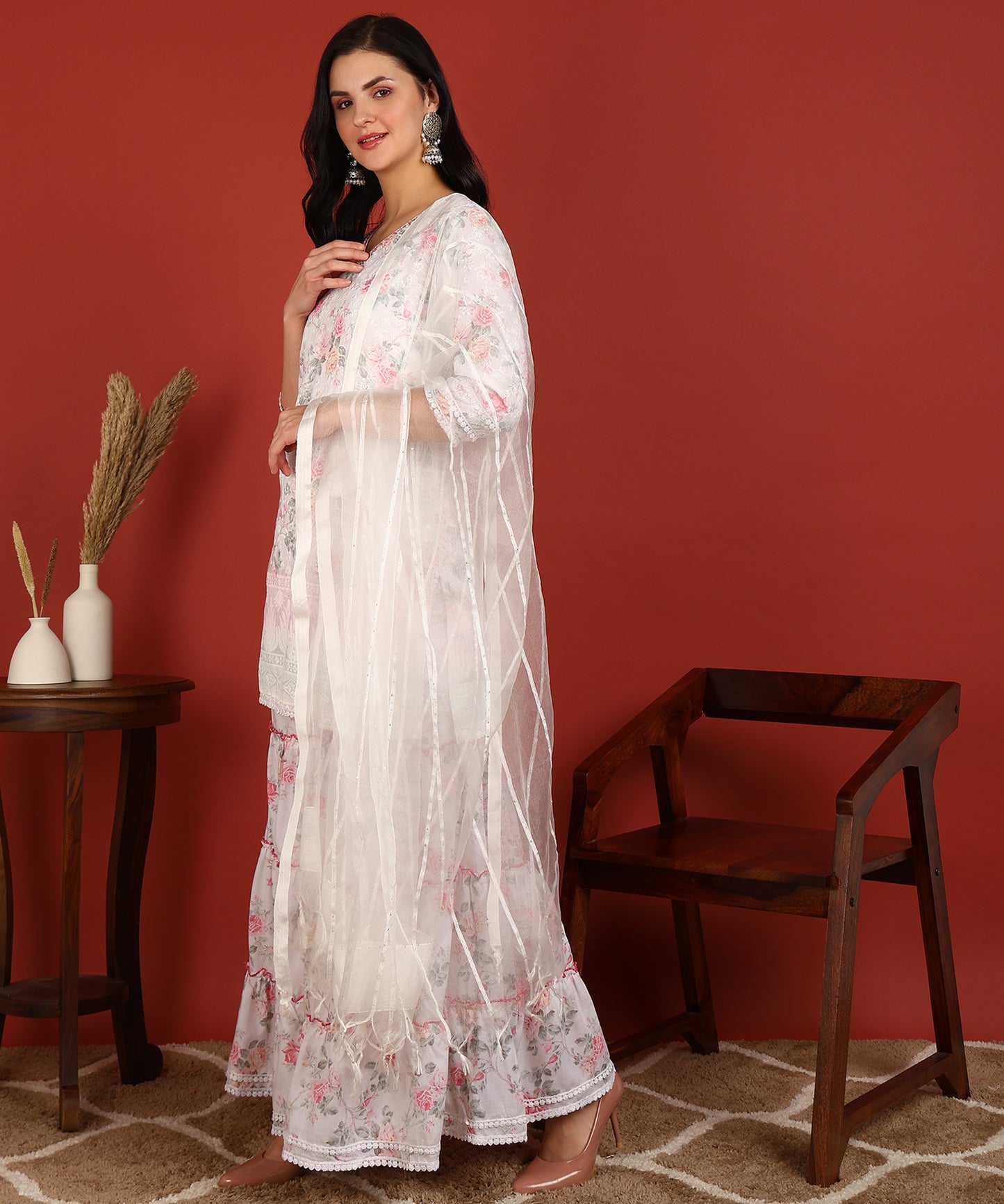 FUBAR Women Kurta Pyjama Dupatta Set