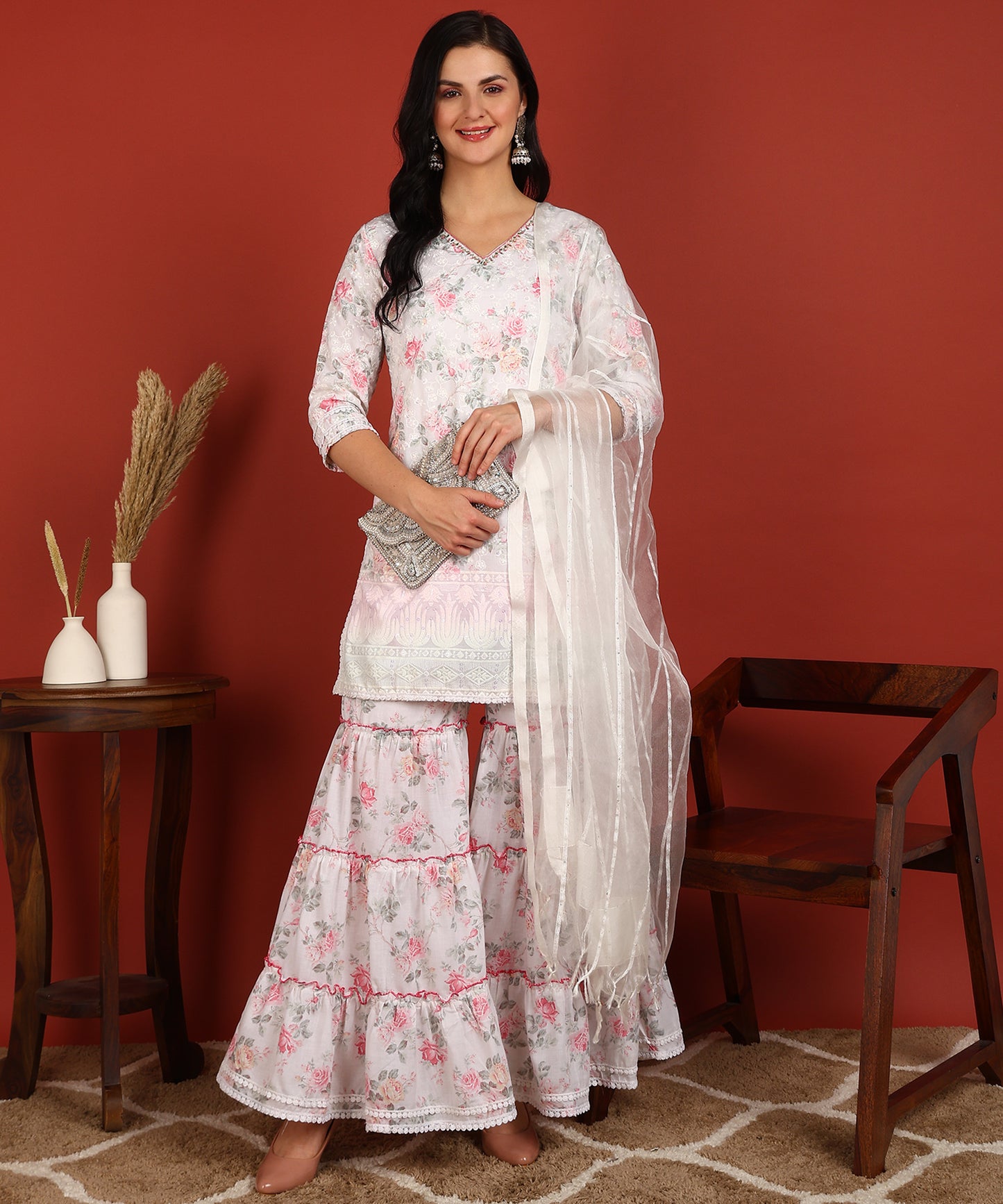 FUBAR Women Kurta Pyjama Dupatta Set