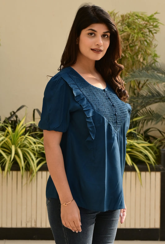 FUBAR Casual Solid Women Top
