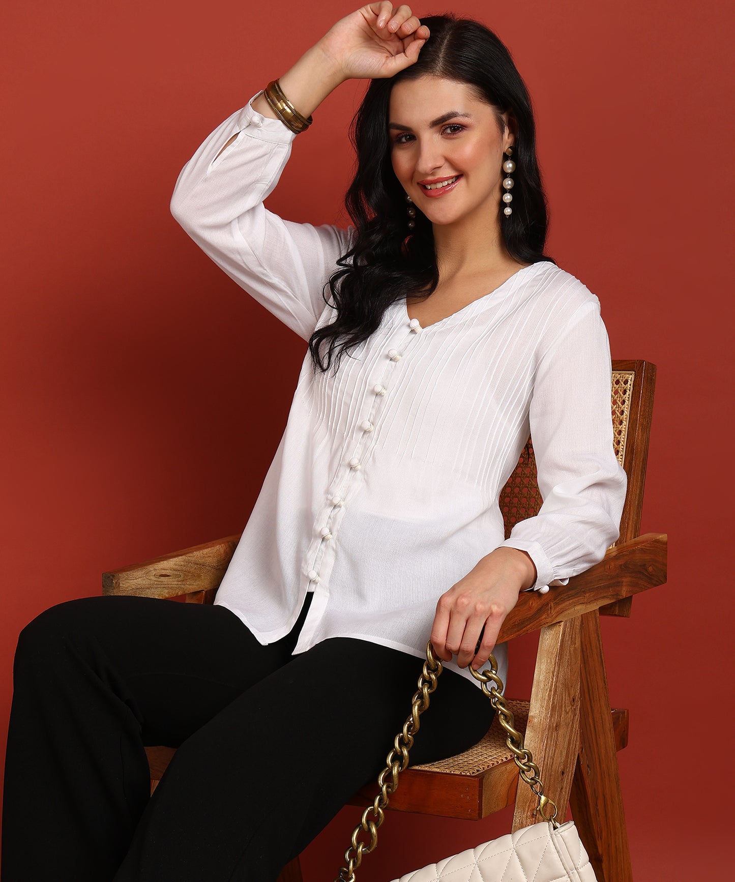 FUBAR Casual Solid Women Top