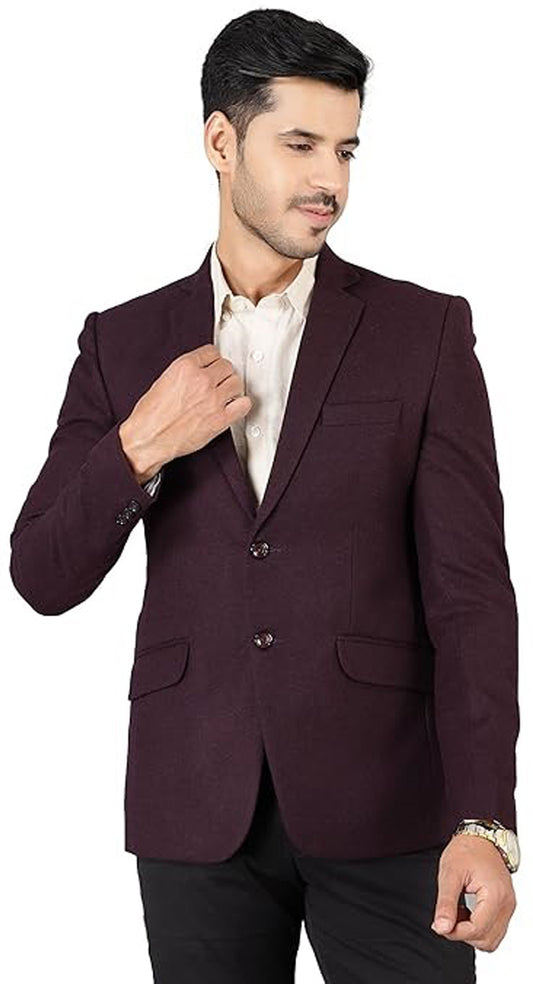 Solid Single Breasted Formal Blazer