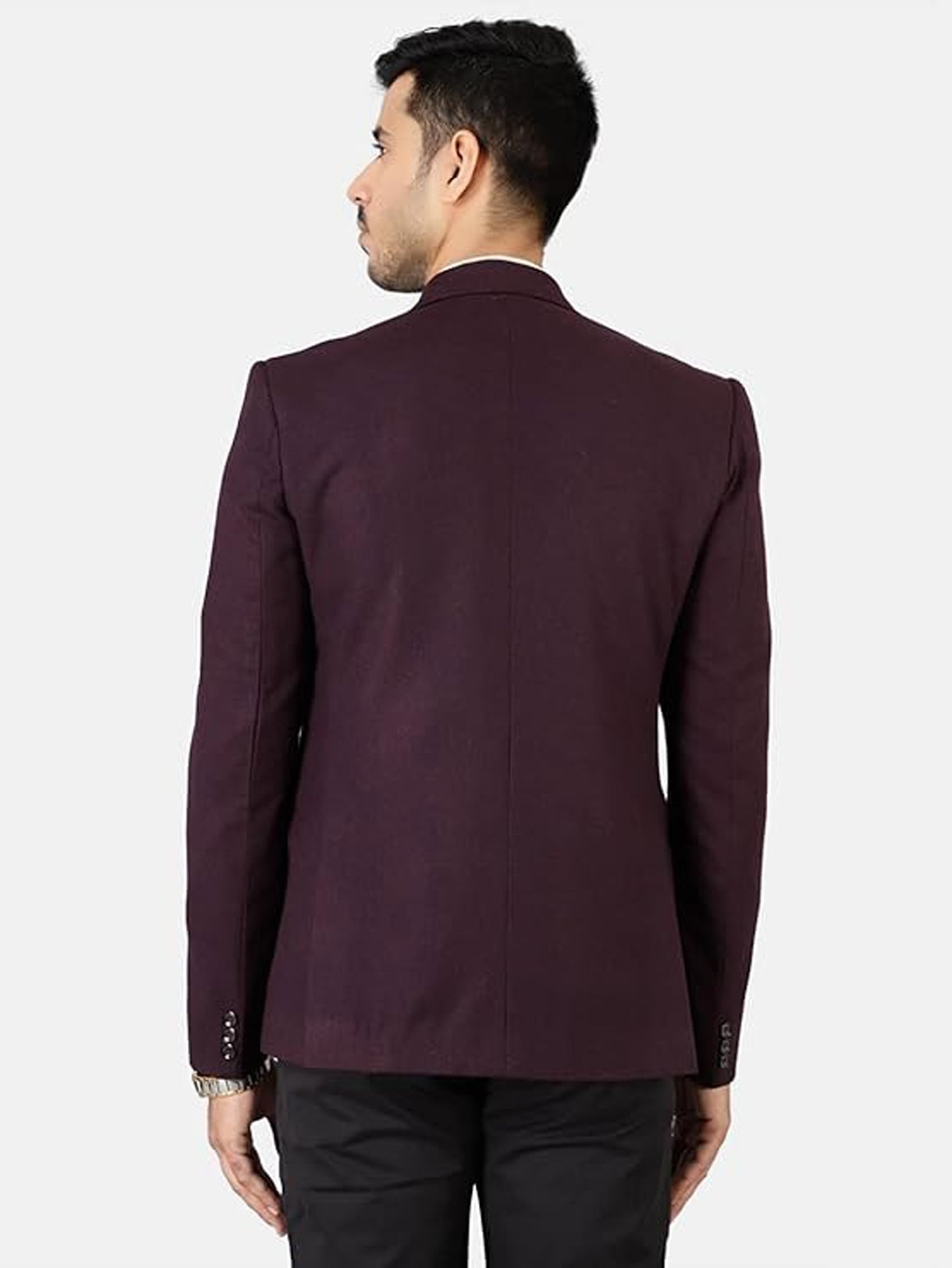 Solid Single Breasted Formal Blazer